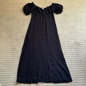 H&M Black Midi Dress
